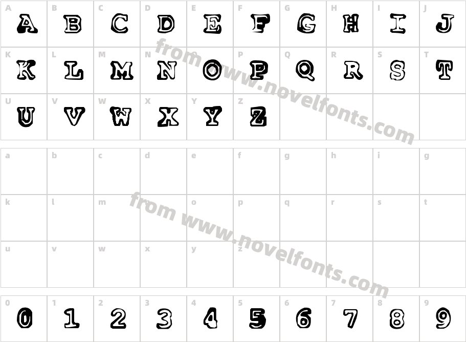 InsomniaOutlineCharacter Map