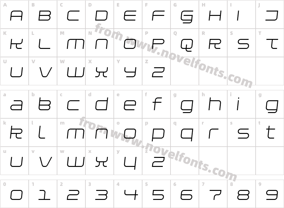 Installer Regular ItalicCharacter Map