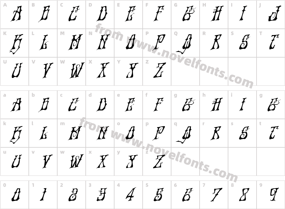 Instant Zen RotalicCharacter Map