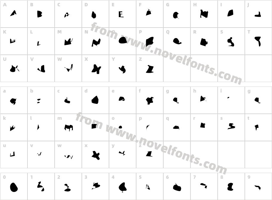 InterstormCharacter Map