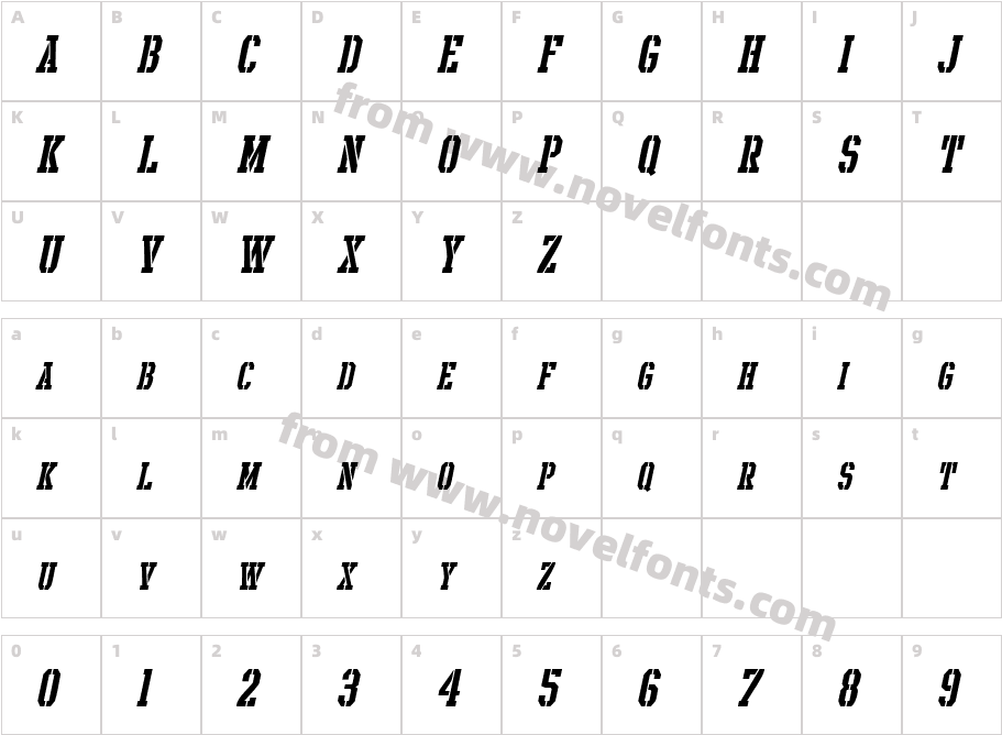 Intramural Stencil It. SC JLCharacter Map