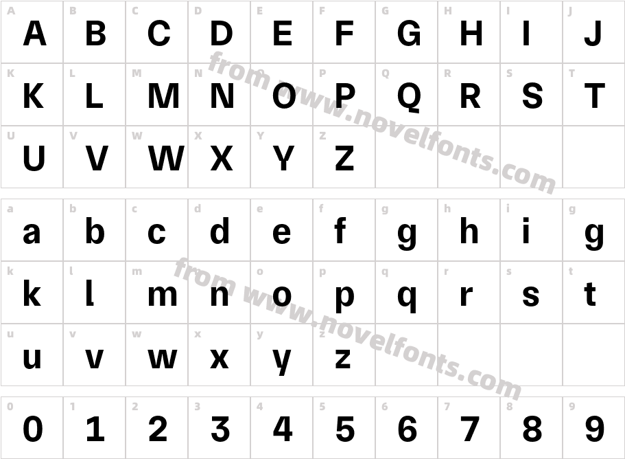TASA Orbiter Text BoldCharacter Map