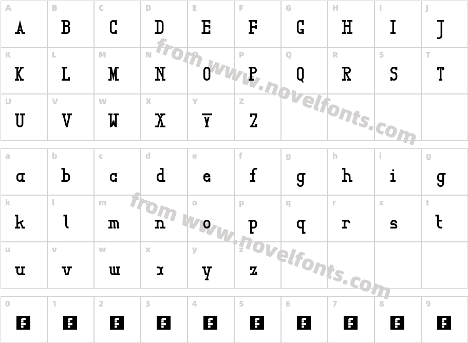 Iont SlabCharacter Map