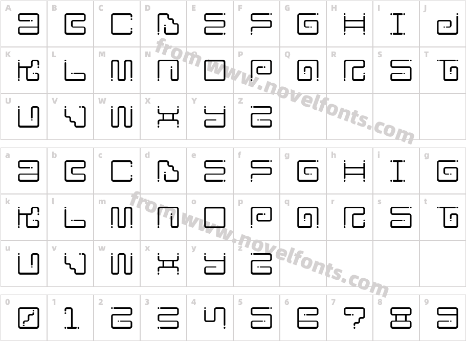 Iron Lounge DotsCharacter Map