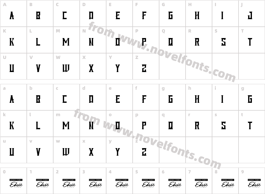 IronMasterDemoRegularCharacter Map