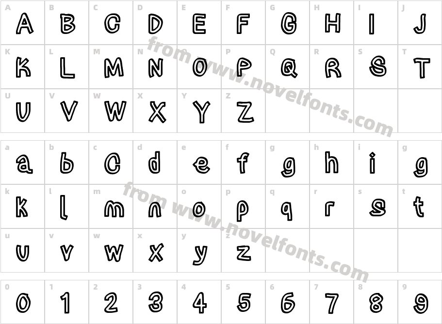 Irregular TapeCharacter Map