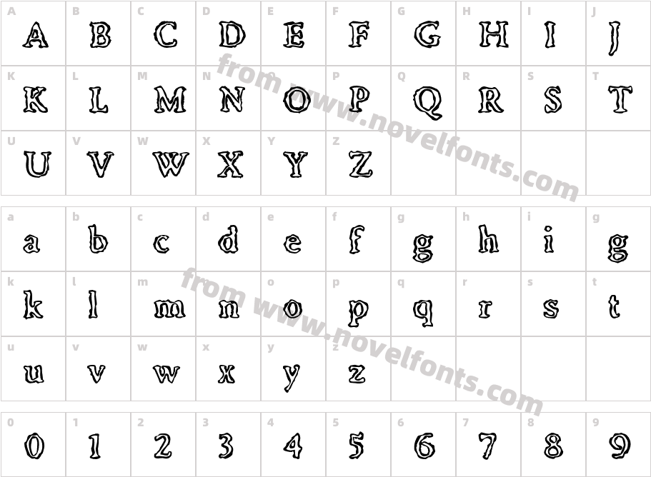 Irregular-InlineCharacter Map