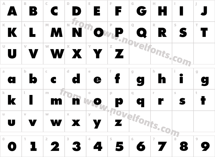 Isomar Display Expanded S Si ExpandedCharacter Map