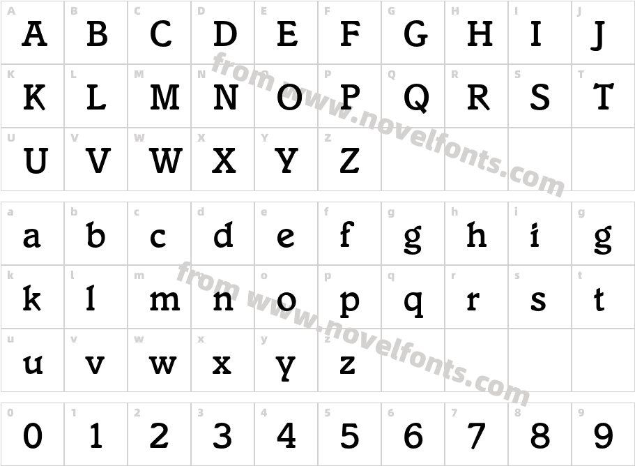 ItaliaITCbyBT-MediumCharacter Map