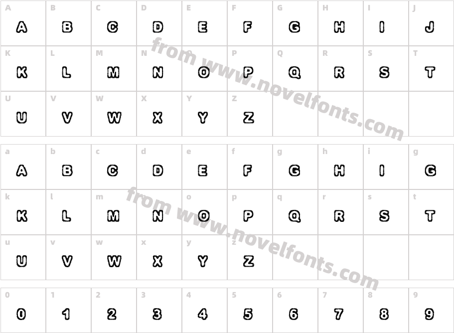 IzolationCharacter Map