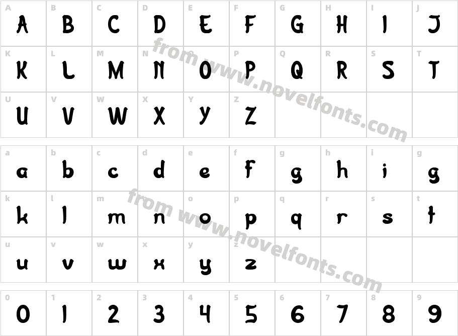 JAZZ SOUNDCharacter Map