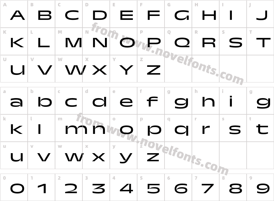 Trois Mille TRIAL Rglr 29Character Map