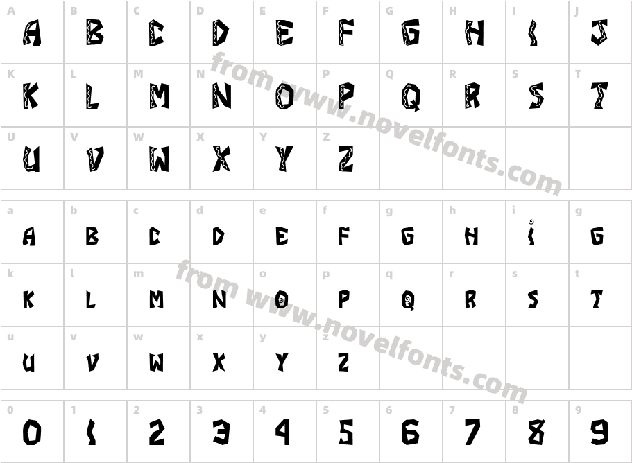 JI BurritoCharacter Map