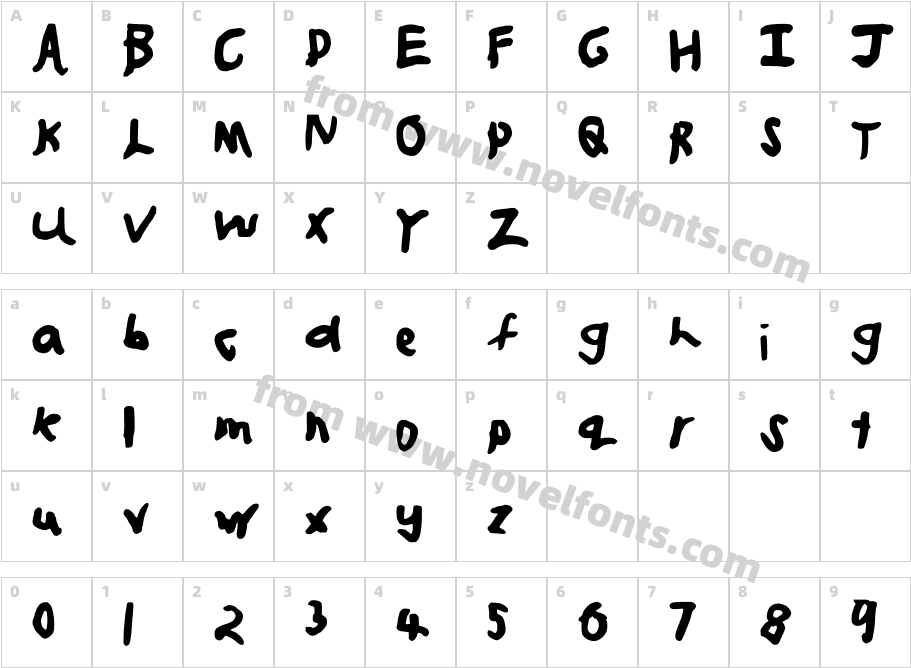 JJWEB2Character Map