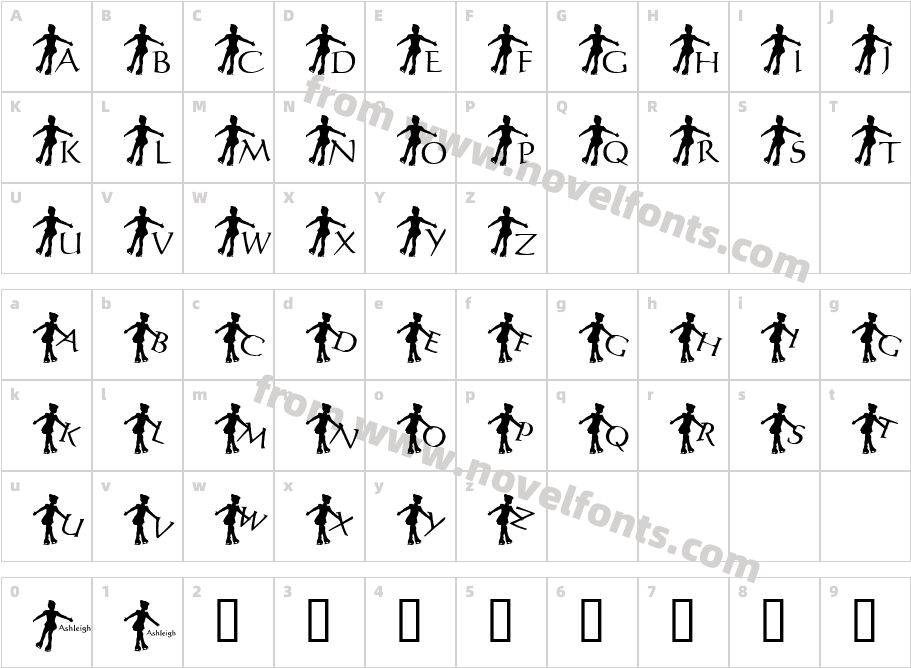 JLR Ash in ActionCharacter Map