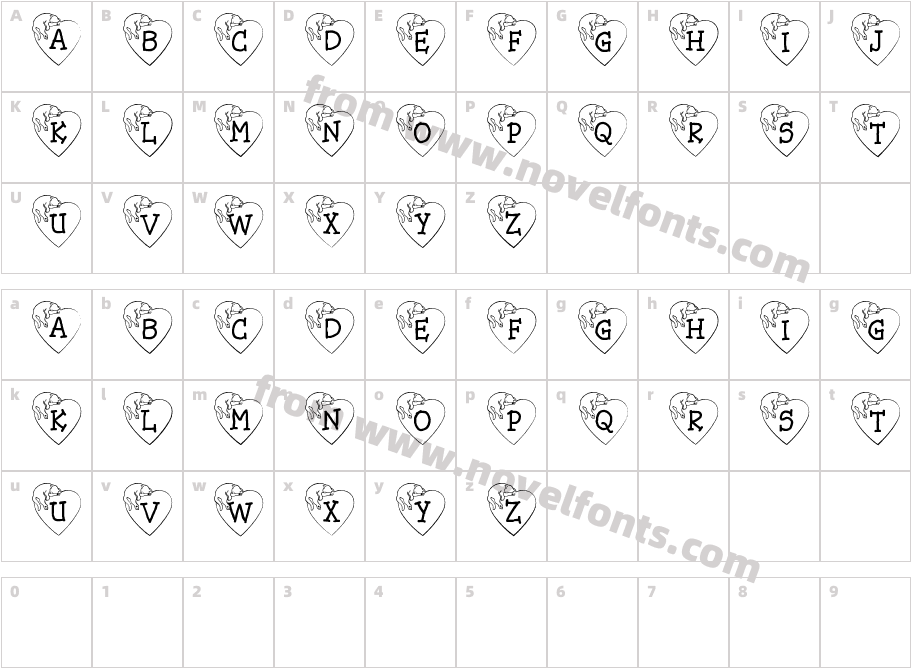 JLR Cat NapCharacter Map