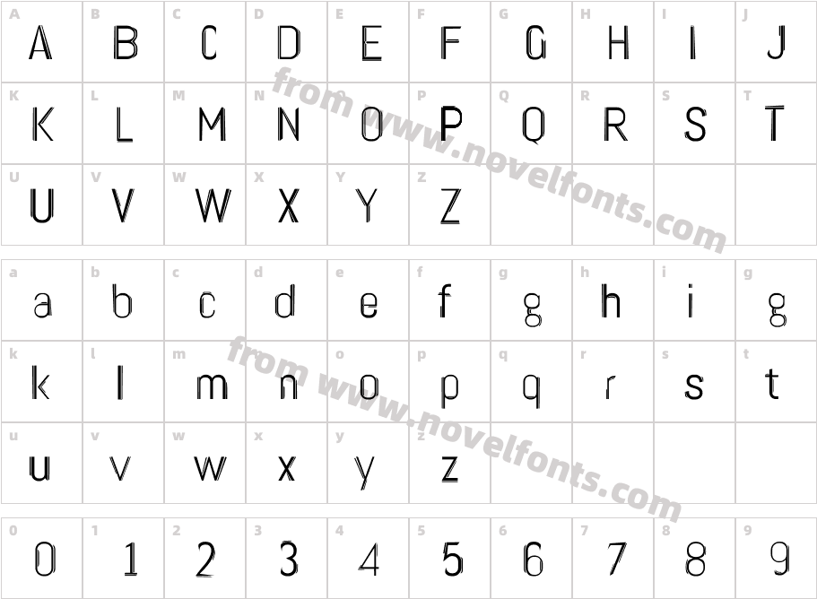 Twin LinerCharacter Map