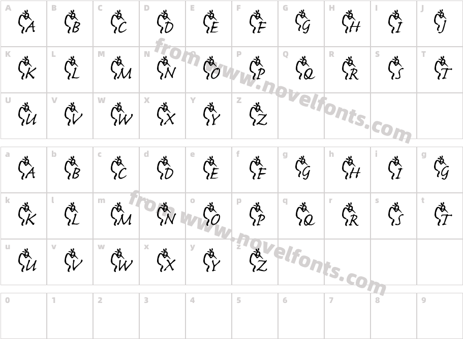 JLR Kokopelli 1Character Map