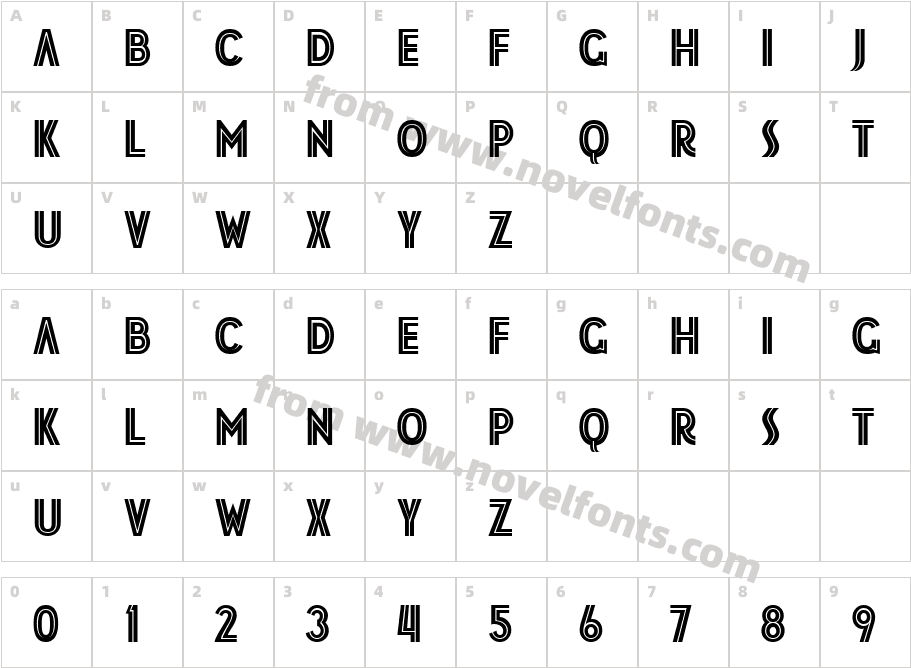 JM Poster InlineCharacter Map