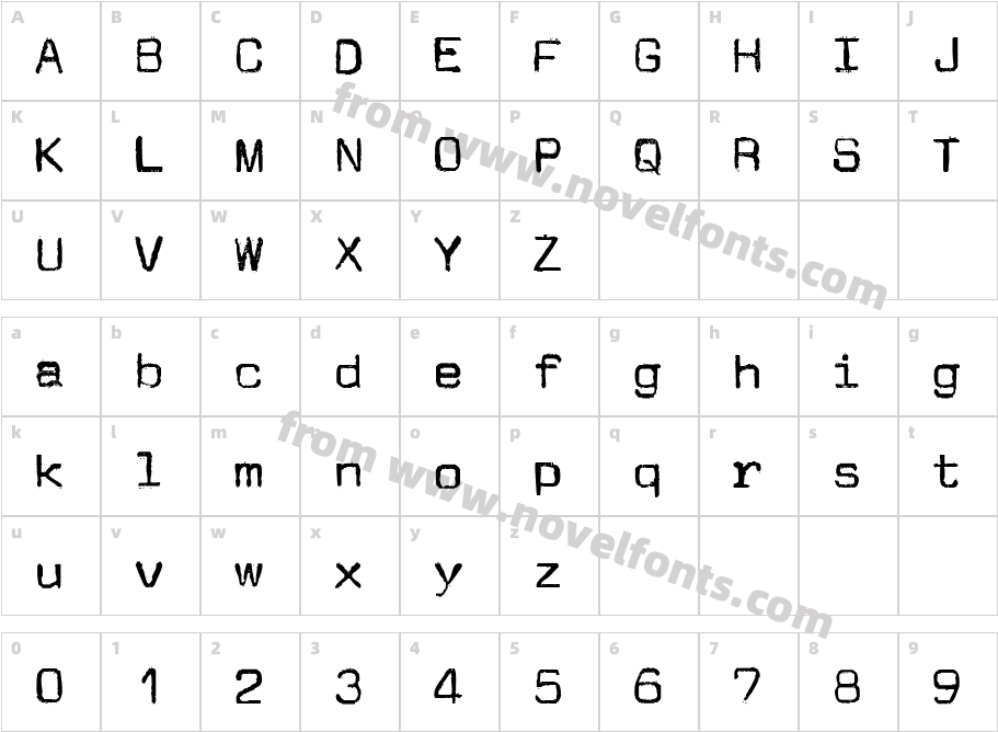 JMLetterCharacter Map