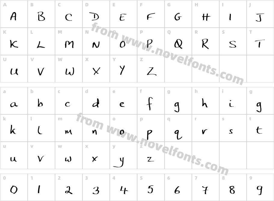 JP HandCharacter Map