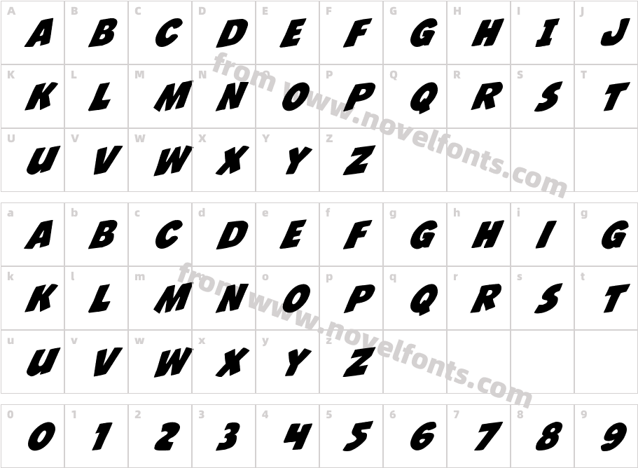 Jack's Candlestick RotalicCharacter Map