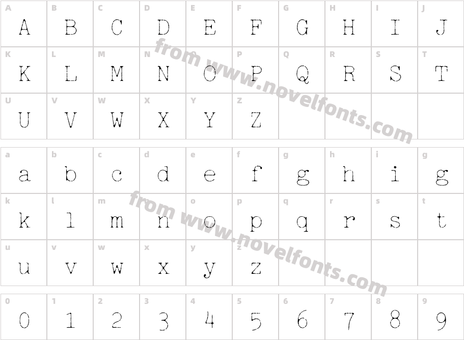 Jackwrite ThinCharacter Map