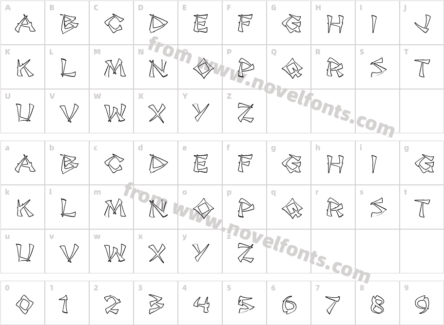 Jade Monkey BTN OutlineCharacter Map