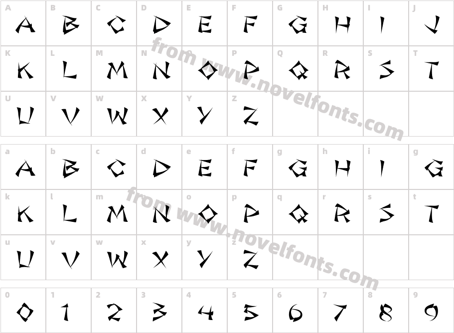 Jade Monkey BTNCharacter Map