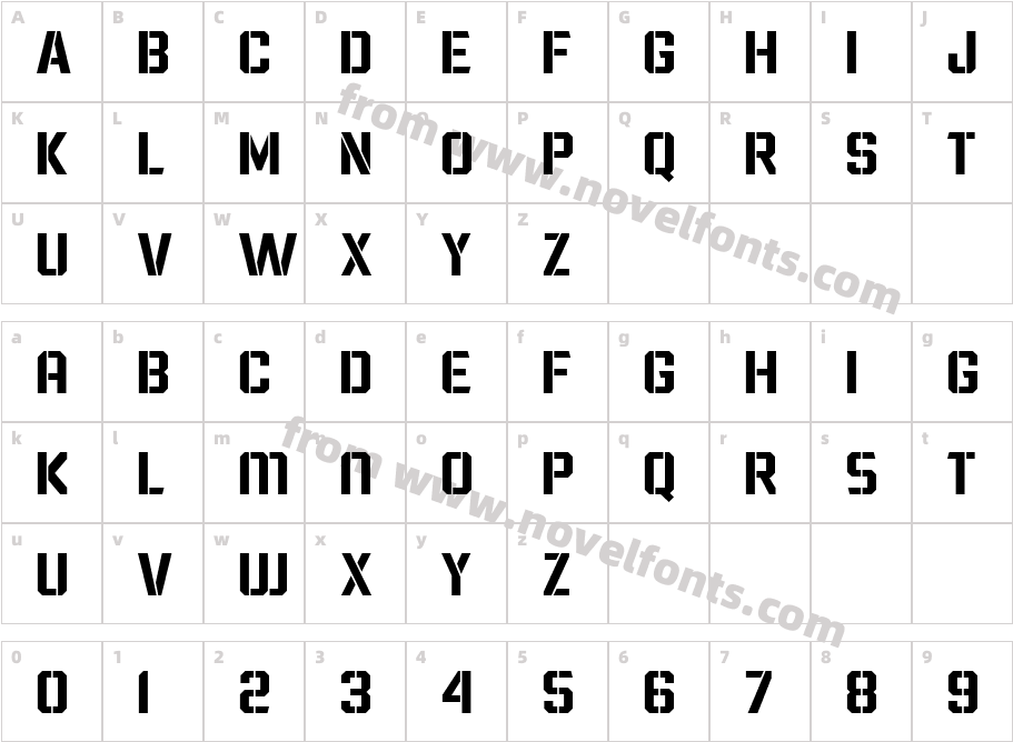 Wargate Normal RegularCharacter Map