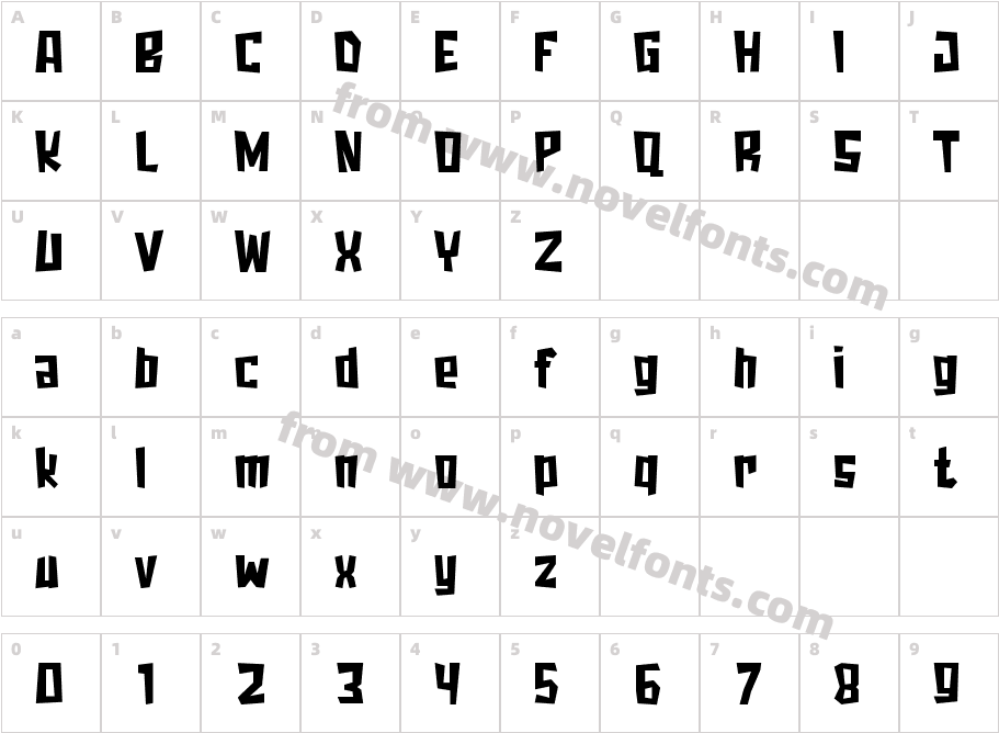 JaggedWorldRegularCharacter Map