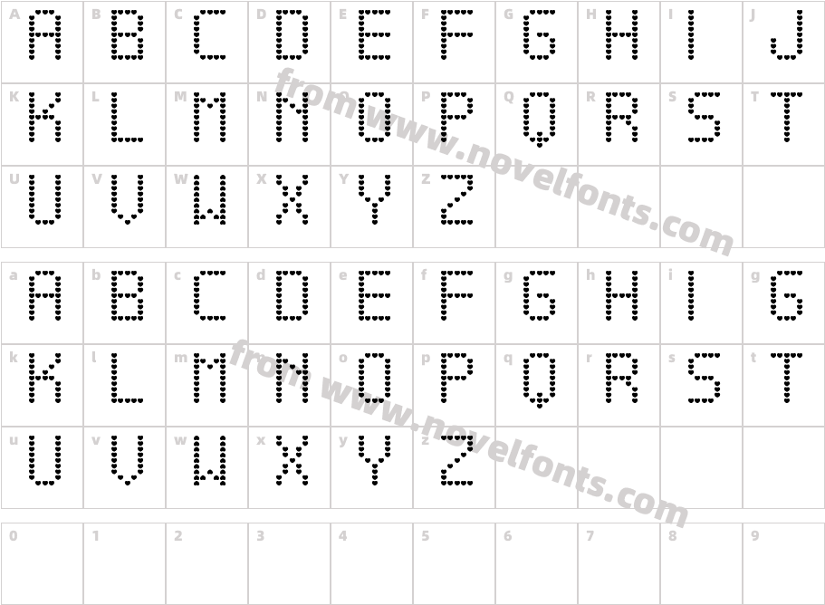 Amame tfbCharacter Map