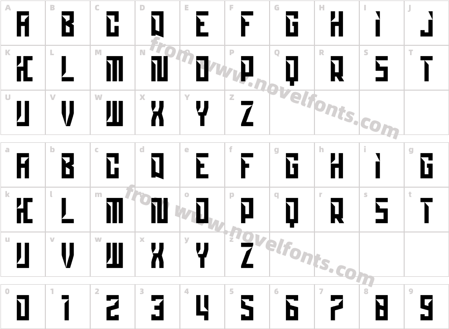 hustarCharacter Map