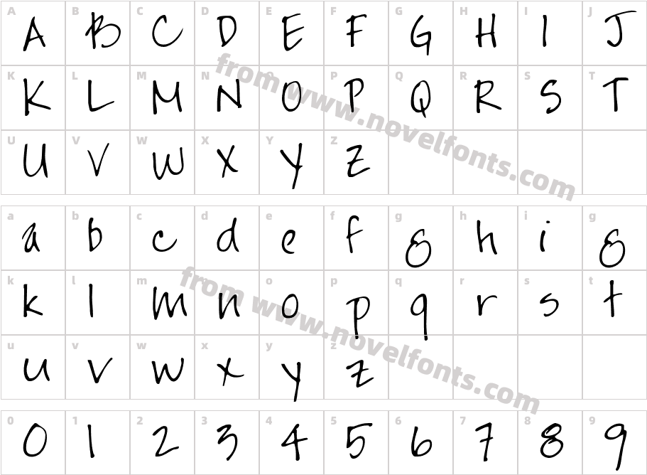 JaynePrintYOFFCharacter Map