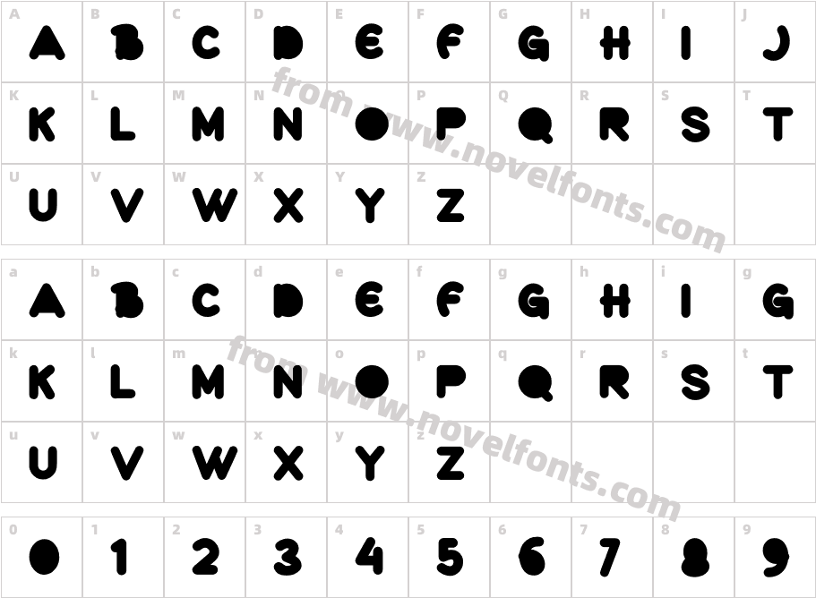 putra lineCharacter Map
