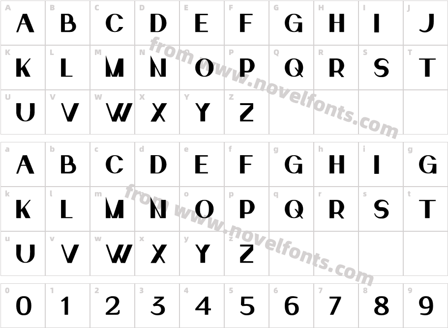rivailelCharacter Map