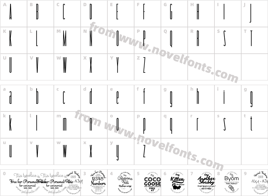 tallerCharacter Map