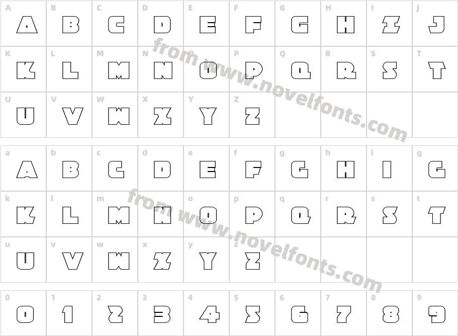 Jedi Special Forces Outline RegularCharacter Map