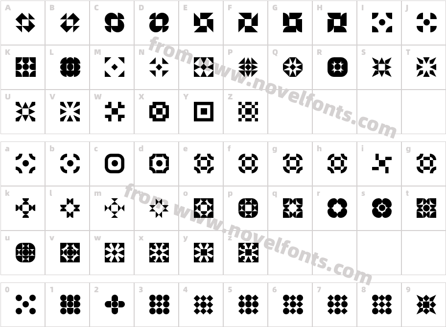 5 Geomedings RegularCharacter Map