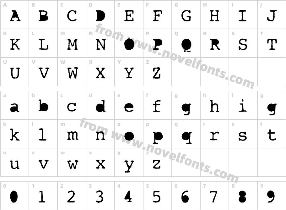 AL OxygenCharacter Map