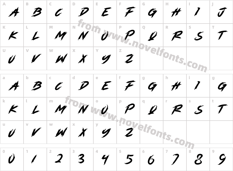 ALTERBREAKCharacter Map