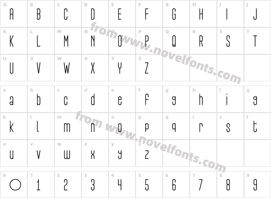 Adultometric Pro RegularCharacter Map