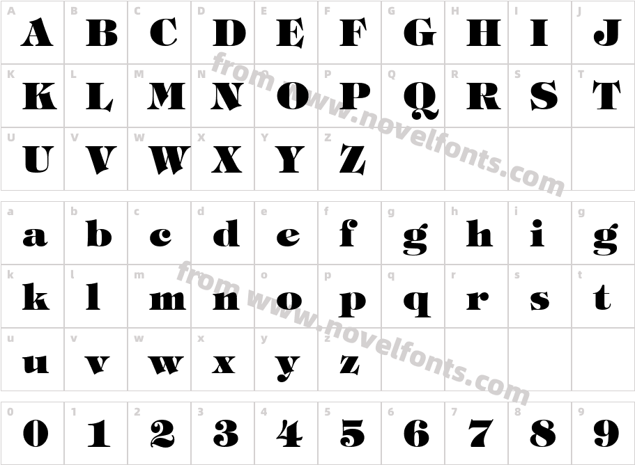 115-CAI978Character Map