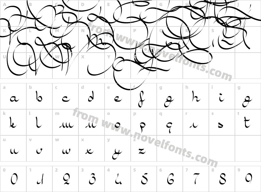 Amal RegularCharacter Map