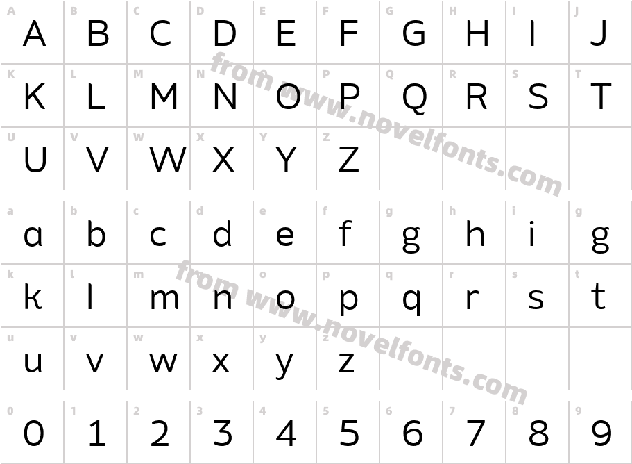 Amino Alt Regular 2Character Map