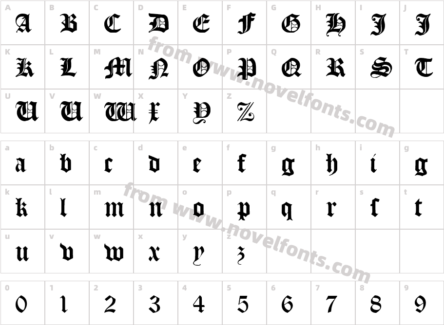 Ancient Black WFCharacter Map