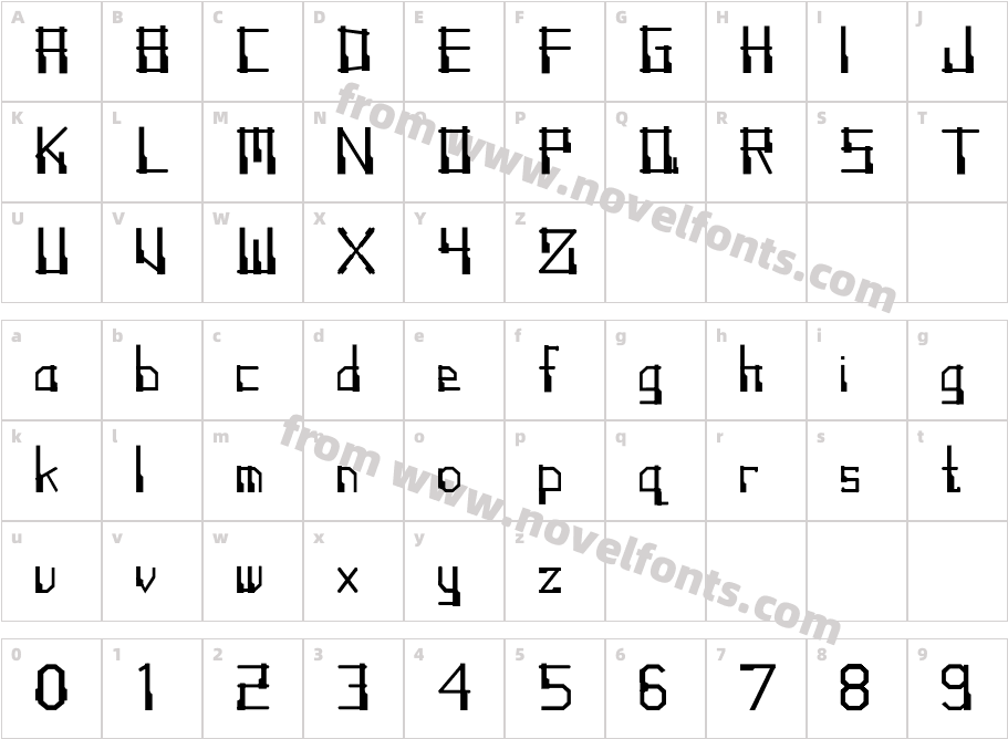 Angklung RegularCharacter Map