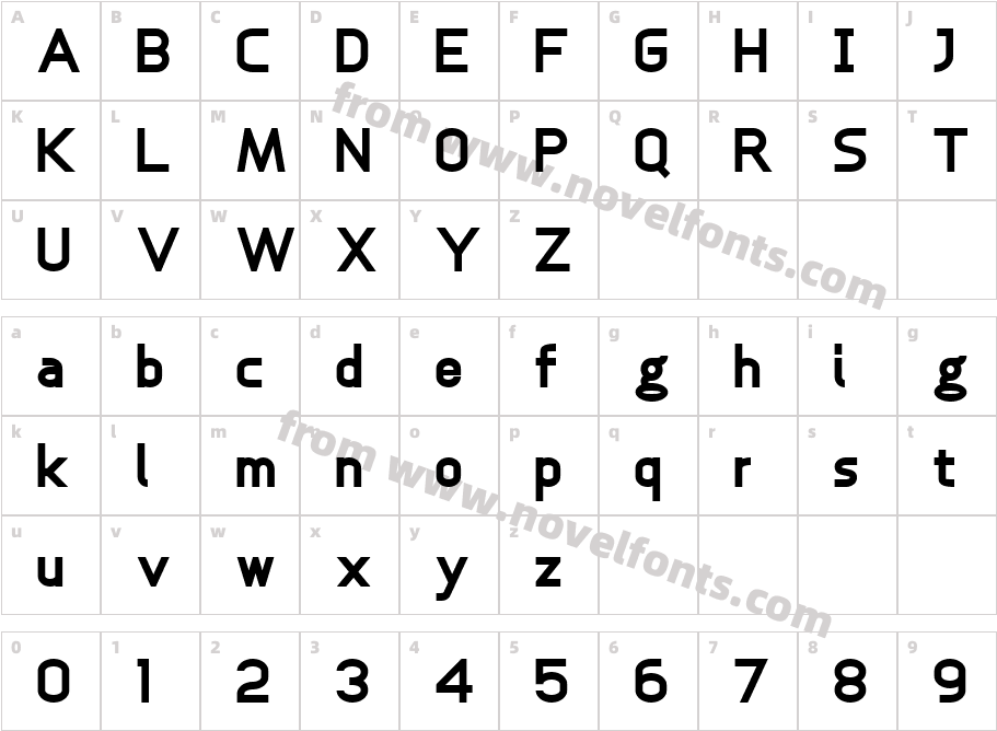 Anikka Sans Extra BoldCharacter Map