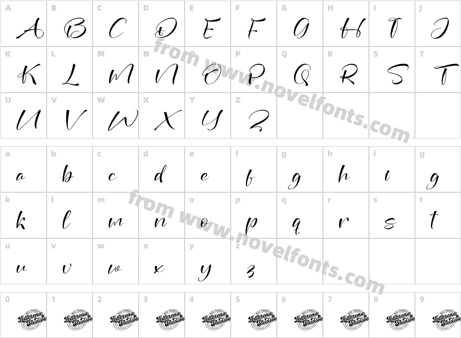 Anytime Explore DEMO VERSION ItalicCharacter Map