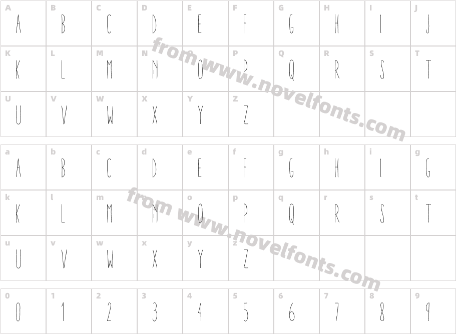 Aracne Stamp Ultra Cond LigCharacter Map